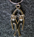 Silver Cats pendant